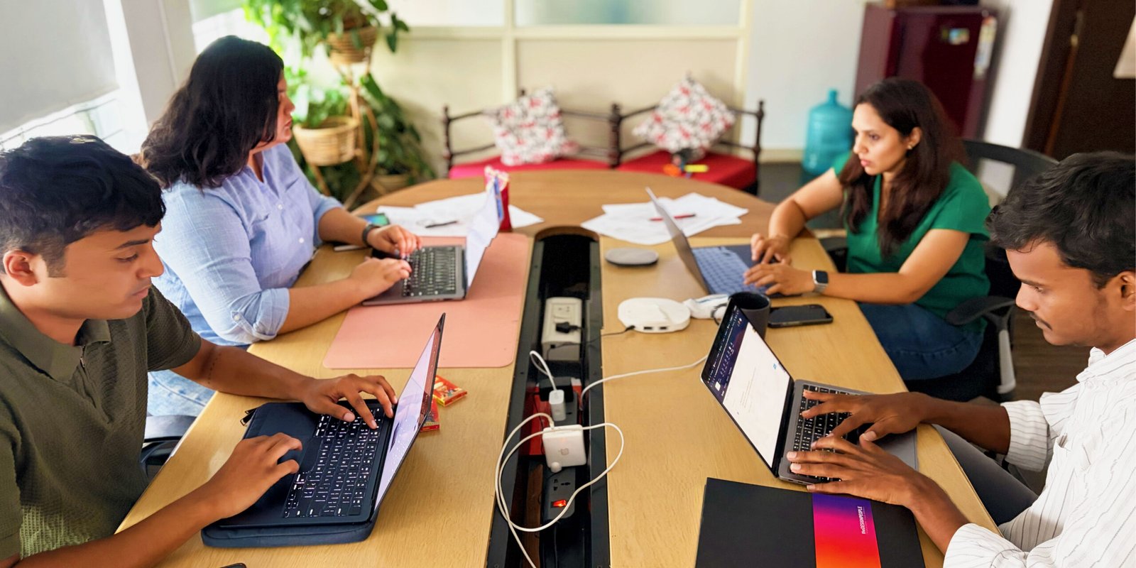 The Design People team collaborating on packaging design